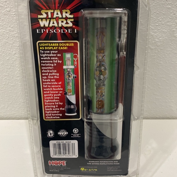 Vintage 1999 Star Wars Episode I C-3po Collector Watch and Lightsaber Display - Picture 3 of 10